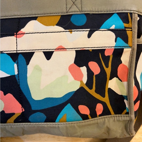 Fossil Multicolor Floral Print Canvas Weekender Bag. - Picture 15 of 16